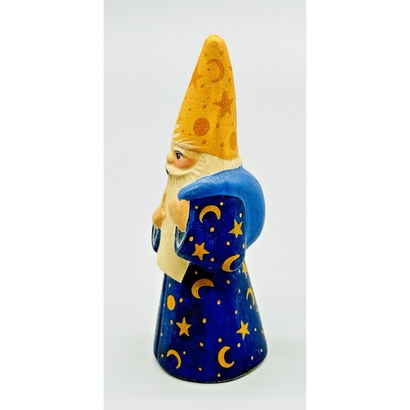 Vaillancourt Wizarding Santa Claus Moon Stars Chalkware 2002 #150 4.5 inch - Picture 4 of 7
